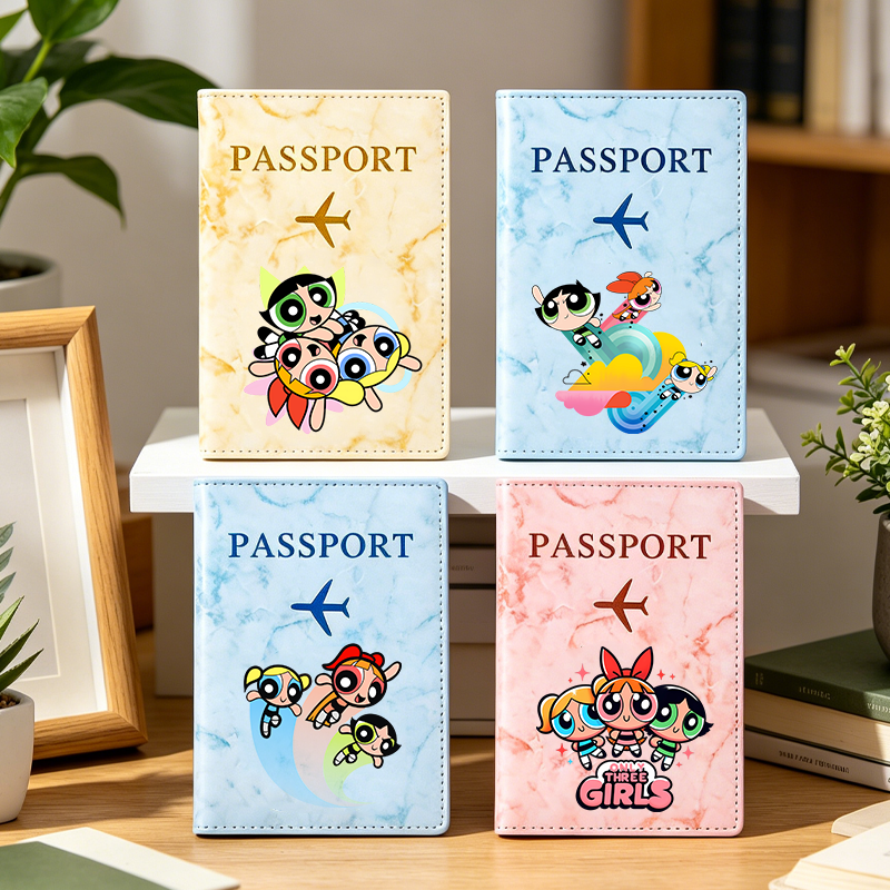 Travel Accessories Gifts - The Powerpuff Girls Passport Covers Kawaii