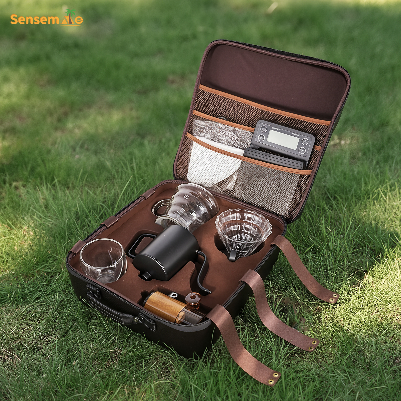 Travel Accessories Gift Set - Portable Coffee Set Camping Coffee Kit