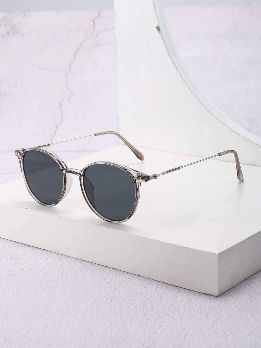 Travel Accessories Unisex - Vintage Round Tinted Sunglasses For Men