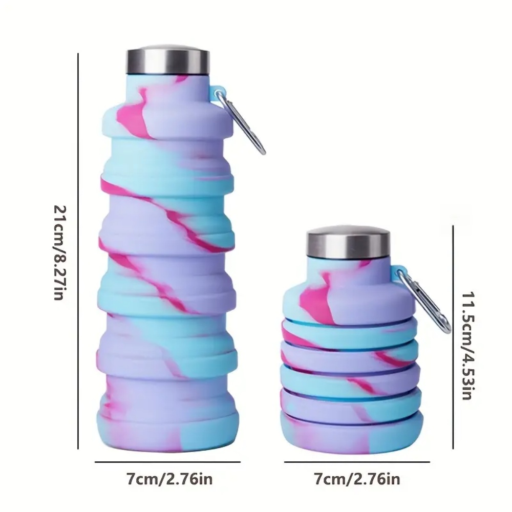 500ml Foldable Silicone Water  - Water Bottle Collapsible review and price
