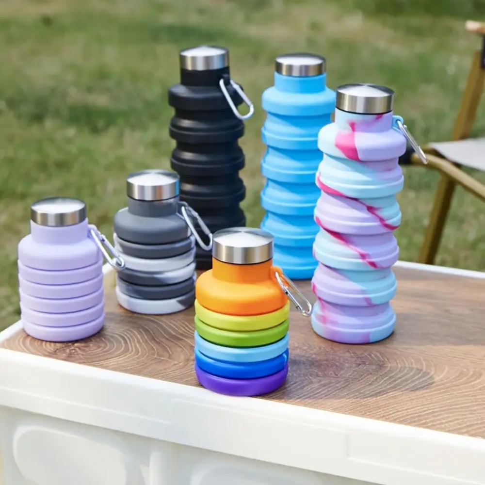 500ml Foldable Silicone Water  - Water Bottle Collapsible review and price
