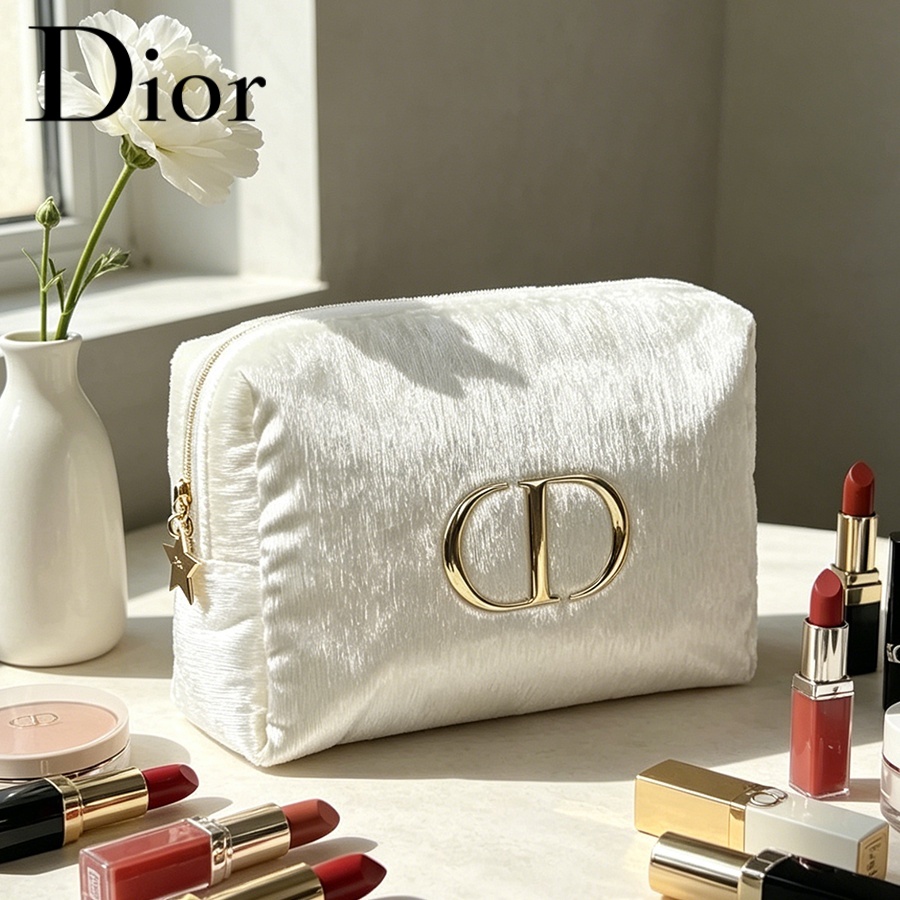 Dior’s Bag White Velvet Travel - Travel Accessories Gifts review and price
