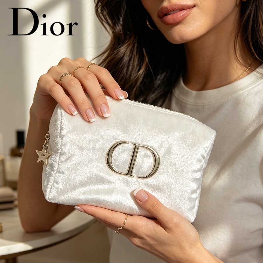Dior’s Bag White Velvet Travel - Travel Accessories Gifts review and price