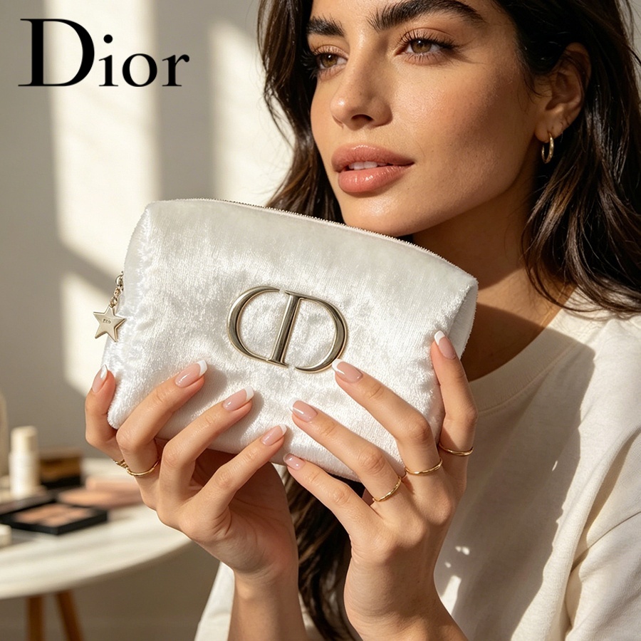 Dior’s Bag White Velvet Travel - Travel Accessories Gifts review and price