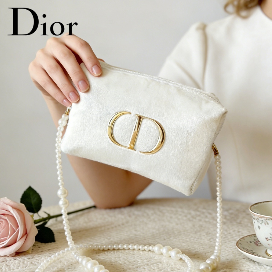 Dior’s Bag White Velvet Travel - Travel Accessories Gifts review and price