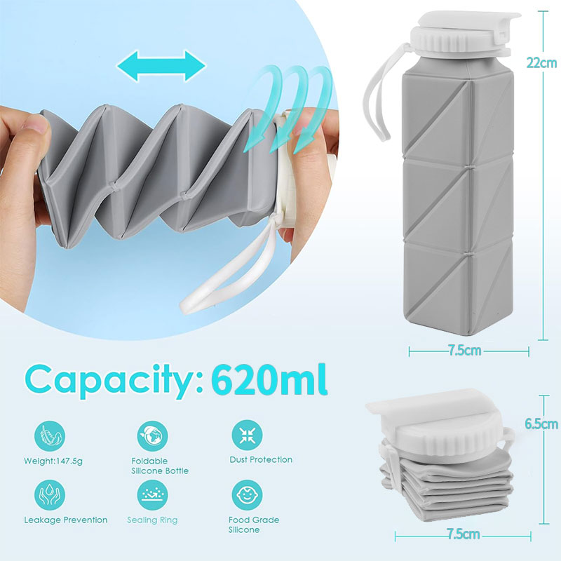 620ml Collapsible Water Bottle - Water Bottle Collapsible review and price
