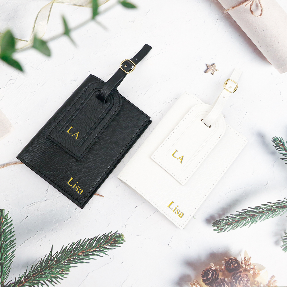Customized letter pu leather a - Travel Accessories Gift Set review and price