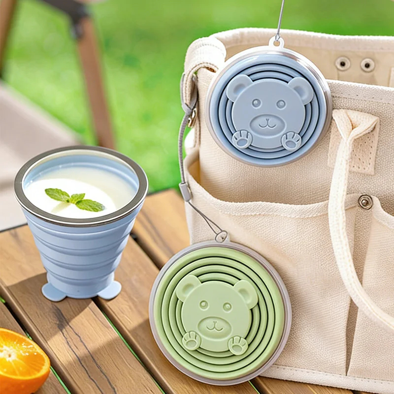 Portable Foldable Silicone Cup - Water Bottle Collapsible review and price
