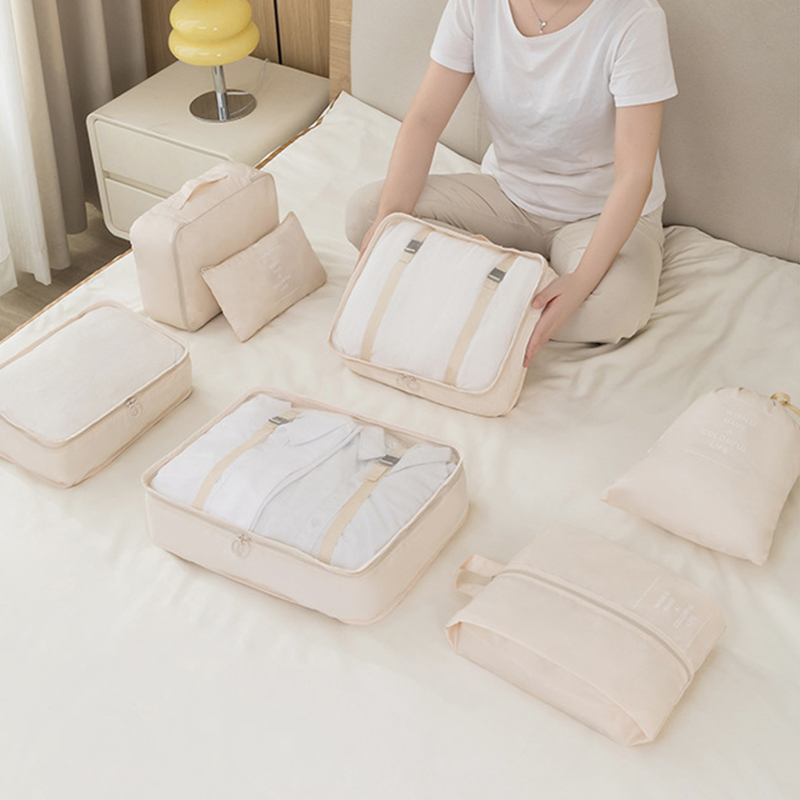 7 Piece Luggage Clothes Organi - Travel Accessories Packing Cubes review and price