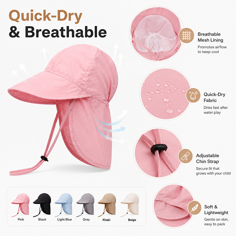 Quick Dry Baby Hats Summer Thi - Travel Accessories Unisex review and price