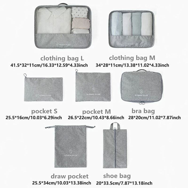 7 Piece Travel Packing Cubes S - Travel Accessories Packing Cubes review and price