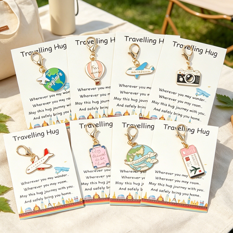8-Piece Travel Keychain Set, P - Travel Accessories As Gifts review and price