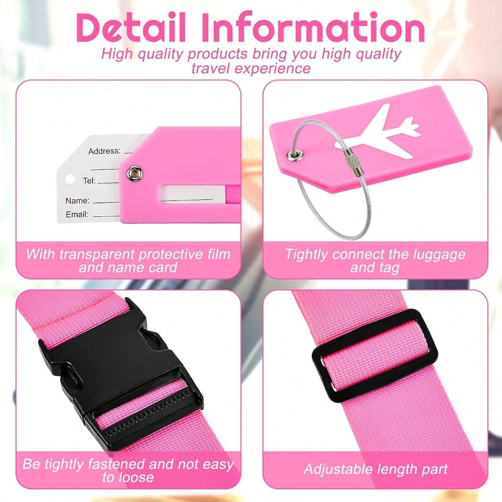 Luggage Strap Set with Luggage - Travel Accessories Gift Set review and price