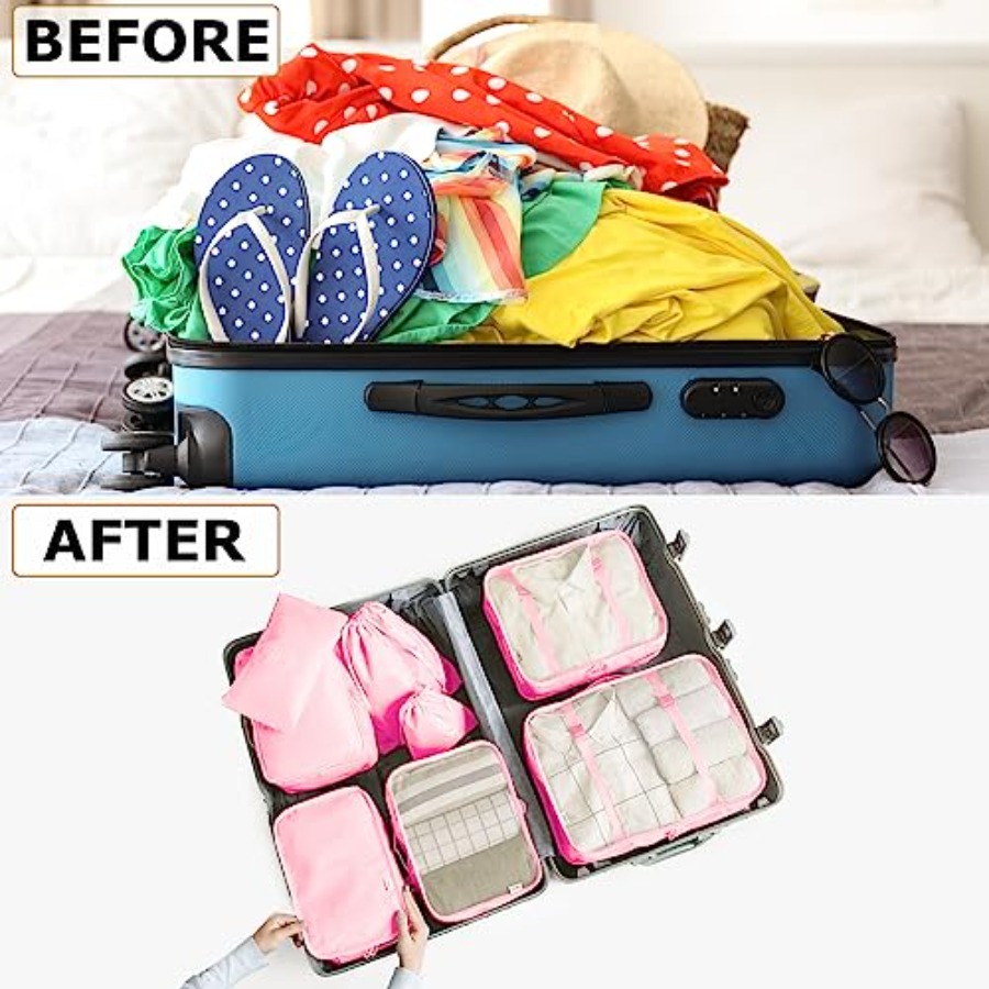 6/8 Set Packing Cubes for Suit - Travel Accessories Packing Cubes review and price