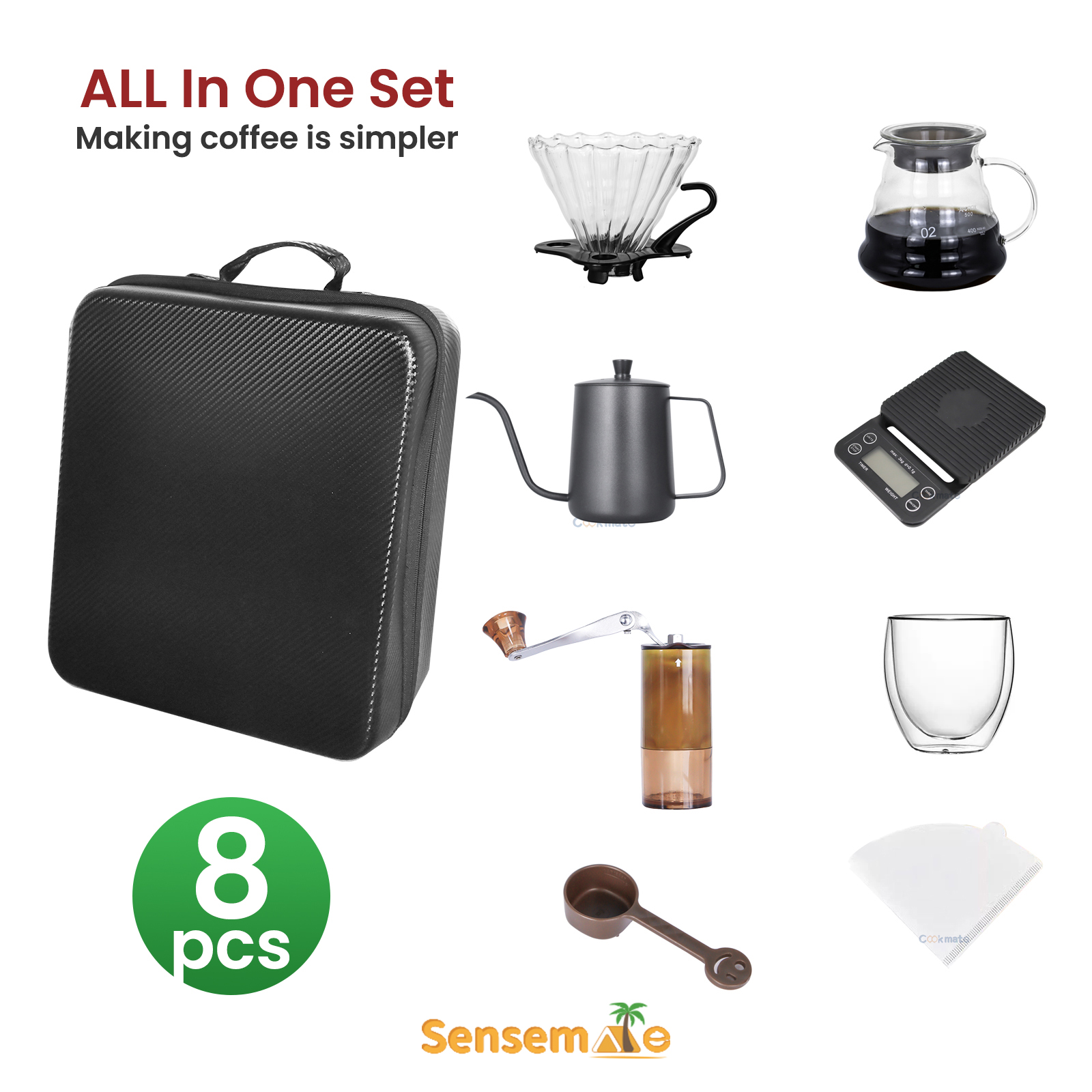 Portable Coffee Set Camping Co - Travel Accessories Gift Set review and price