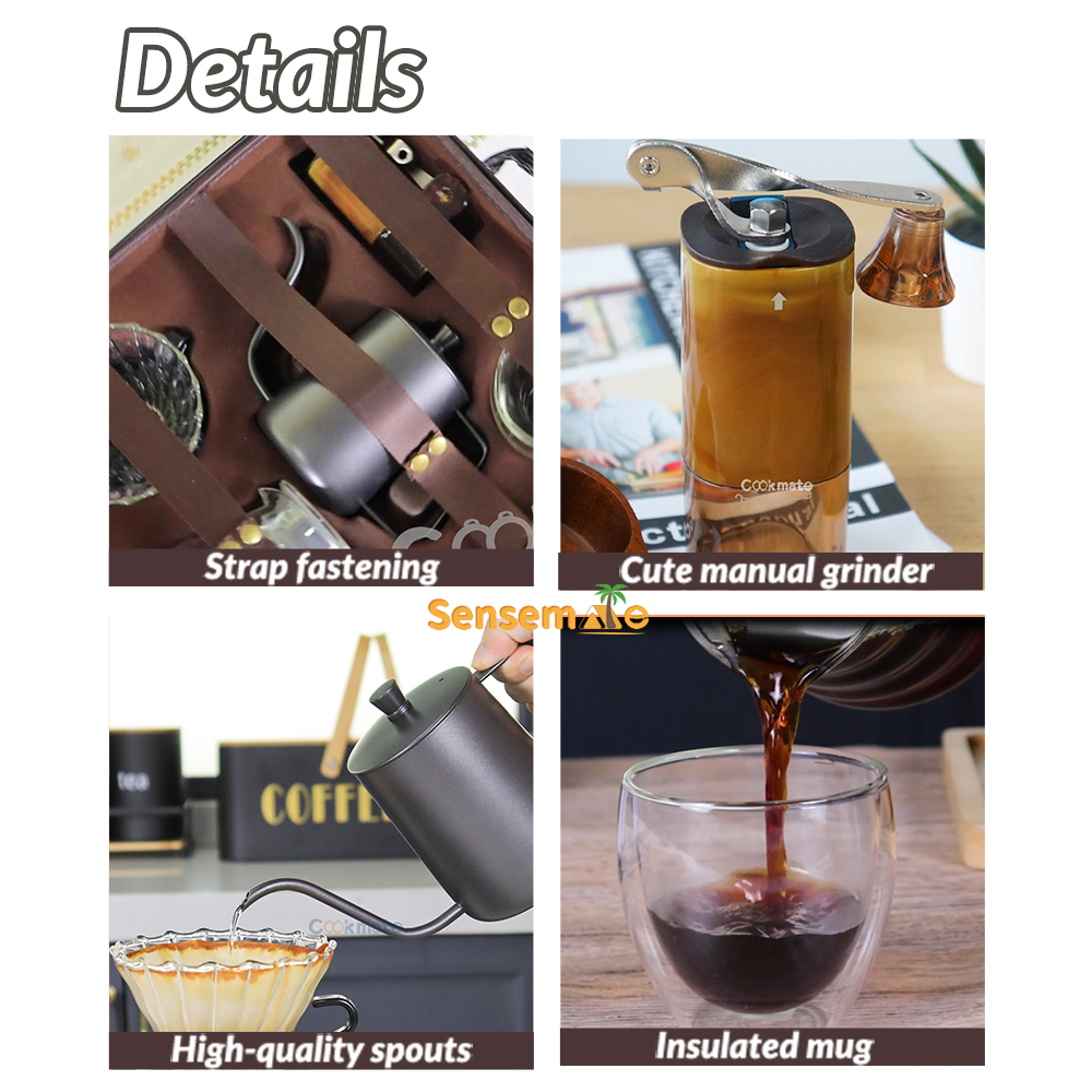 Portable Coffee Set Camping Co - Travel Accessories Gift Set review and price
