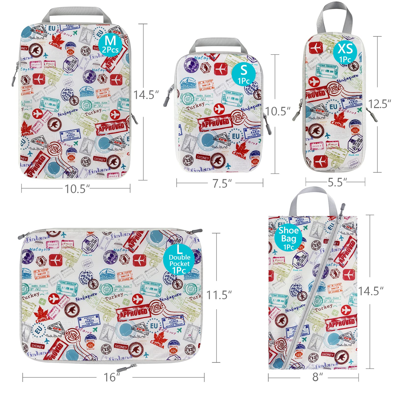 4/6PCS Travel Compression Pack - Travel Accessories Packing Cubes review and price