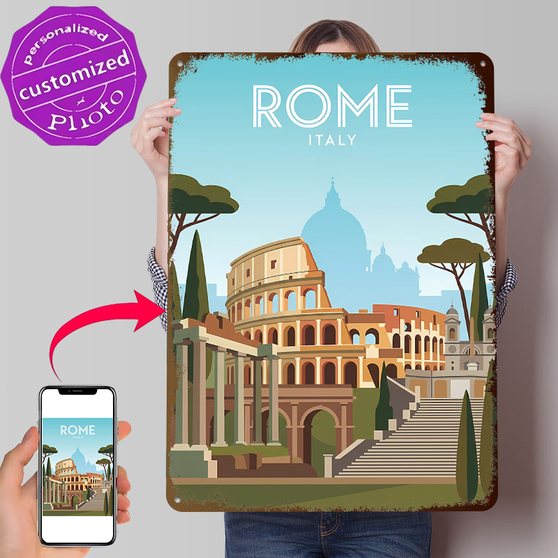Rome Travel Metal Poster Wall  - Travel Accessories Rome review and price