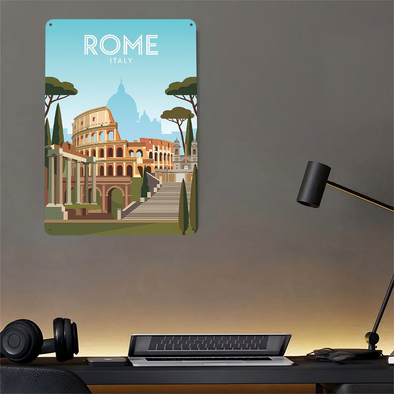 Rome Travel Metal Poster Wall  - Travel Accessories Rome review and price