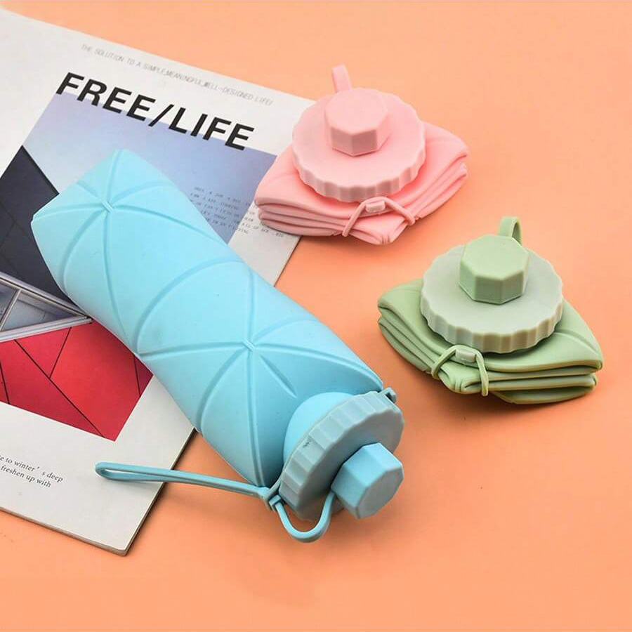 1Pc 600mlLarge Collapsible Sil - Water Bottle Collapsible review and price