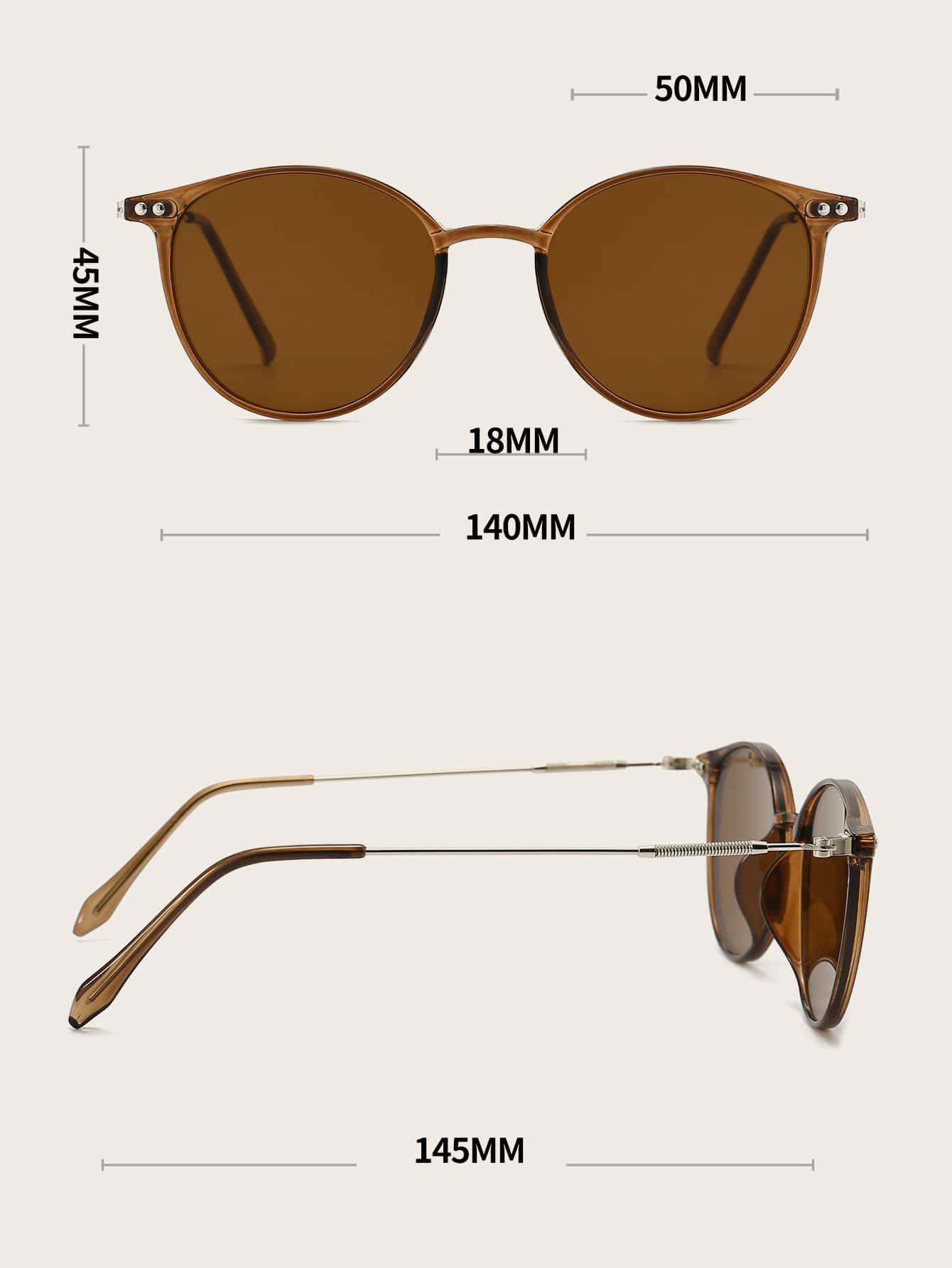 Vintage Round Tinted Sunglasse - Travel Accessories Unisex review and price