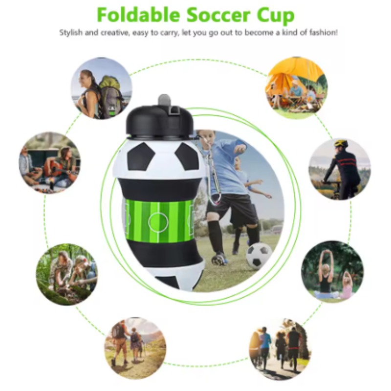 Football Silicone Collapsible  - Water Bottle Collapsible review and price